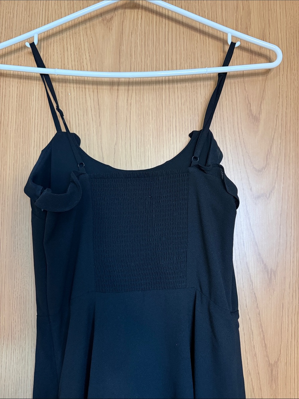 Wilfred Black Scalloped-Edge Slip Midi Dress - Picture 3 of 4